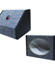 SPEAKER BOX 6" X 9" BLACK / GREY CARPET (PAIR)