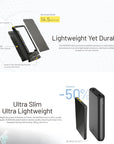 NITECORE 10,000MAH POWER BANK GEN3 ULTRA LIGHTWEIGHT CARBON FIBER ENERGY BRICK