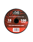 EDS 18 GAUGE CCA SPEAKER CABLE MATT FLEXIBLE TRANSLUCENT CLEAR 100M