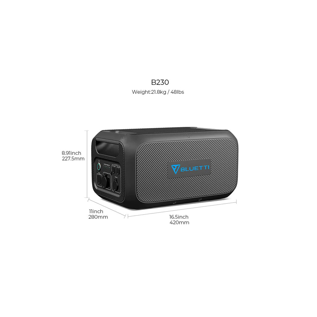 BLUETTI B230 EXPANSION BATTERY &amp; USB/12VDC POWER STATION | 2,048WH