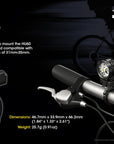 NITECORE BIKE MOUNT AND HELMET STRAP FOR HU60