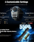 NITECORE RECHARGEABLE TACTICAL LED TORCH 5000 LUM WITH GLASS BREAK
