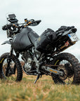 Bike fitted with the Kreiga OS-BASE and OS-Adventure Packs