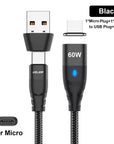 AUTOMATIC VISION REPLACEMENT MAGNETIC USB-A TO USB-MICRO USB CABLE