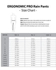 ERGO PRO Size Chart - Mens Pants