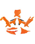 PLASTICS KIT RTECH 6 PIECE ORANGE BLACK KTM SX SXF