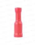 RED FEMALE BULLET TERMINALS 4MM - PACK OF 100