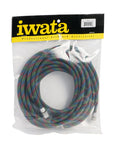 IWATA AIRBRUSH HOSE BRAIDED 6M 1/4" X 1/8" CONNECTIONS
