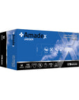 AMADEX LATEX HIGH RISK DISPOSABLE GLOVES BLUE SIZE XL 300MM JAEGER 50 PACK