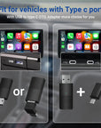 OTTOCAST CARPLAY & ANDROID AUTO TO WIRELESS USB ADAPTER MINI 2-IN-1