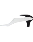 RADIATOR SHROUDS RTECH WHITE BLACK KTM EXC SX EXCF SXF XC XCF XCW XCFW