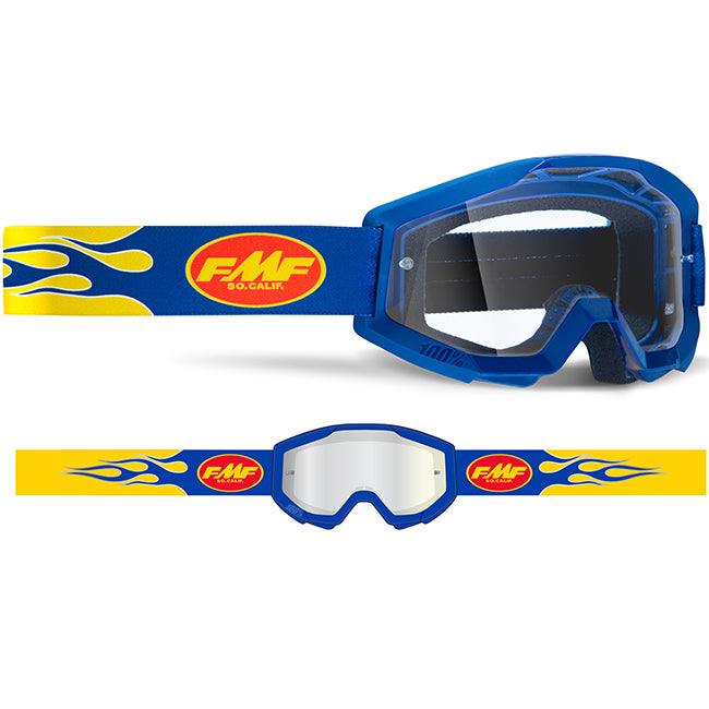 FMF POWERBOMB YOUTH Goggle Spark - Mirror Red Lens