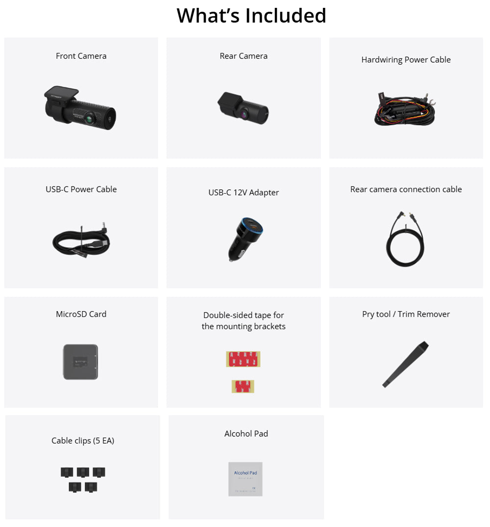 BLACKVUE DR770X-2CH-II FRONT &amp; REAR FACING FULL HD (1080) DASHCAM 64 GB