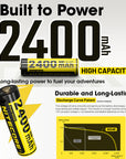 NITECORE LI-ION RECHARGEABLE USB-C AA BATTERY 2400MAH 1.5V 1PK