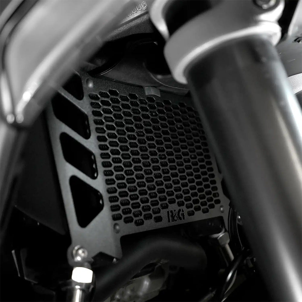 PRO Radiator &amp; PRO Oil Coller Guard set for Ducati Multistrada V4/V4S/ V4 Sport 21- Black R&amp;G