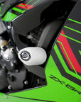 Aero Crash Protectors White No Drill Kawasaki ZX6-R 2024-