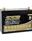 AGM BATTERY DEEP CYCLE DUAL PURPOSE 12V 105AH 780CCA BY SSB (27X MF) ULTRA HIGH PERFORMANCE