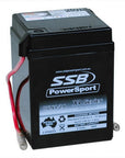 MOTORCYCLE AND POWERSPORTS BATTERY (Y6N4-2A) AGM 6V 4AH BY SSB HIGH PERFORMANCE