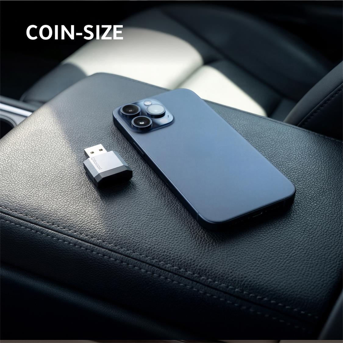 OTTOCAST CARPLAY &amp; ANDROID AUTO WIRELESS MINI USB ADAPTER 2-IN-1