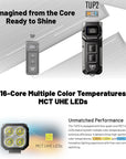 NITECORE TUP 1200 LUMEN RECHARGEABLE EDC FLASHLIGHT ORANGE