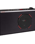 CERWIN VEGA 12" SLIM BOX SUBWOOFER AND AMPLIFIER ACTIVE 400W