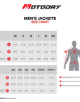Motodry Mens Jackets_Size Chart