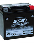 MOTORCYCLE AND POWERSPORTS BATTERY (YTX5L-BS) AGM 12V 6AH 195CCA BY SSB HIGH PERFORMANCE