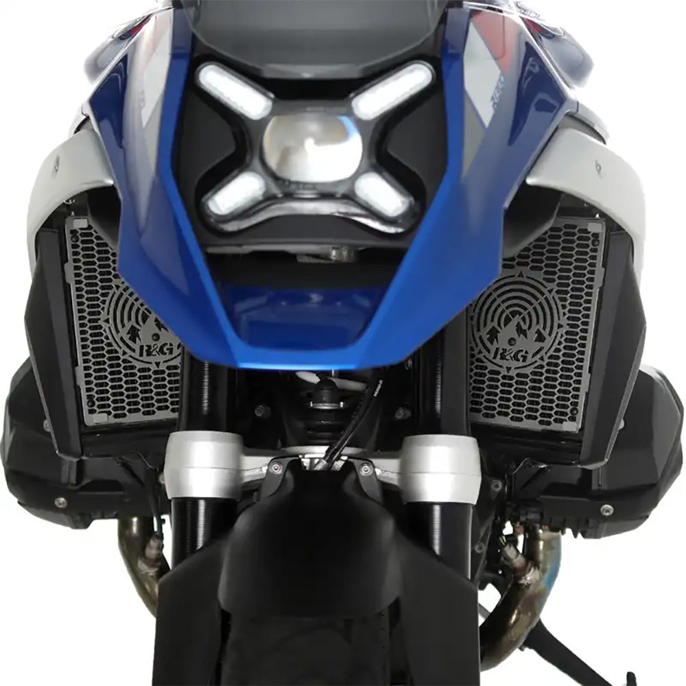PRO Radiator Guard for BMW R 1300 GS 23- (Pair) and R 1300 GS Adventure 24- Titanium R&amp;G