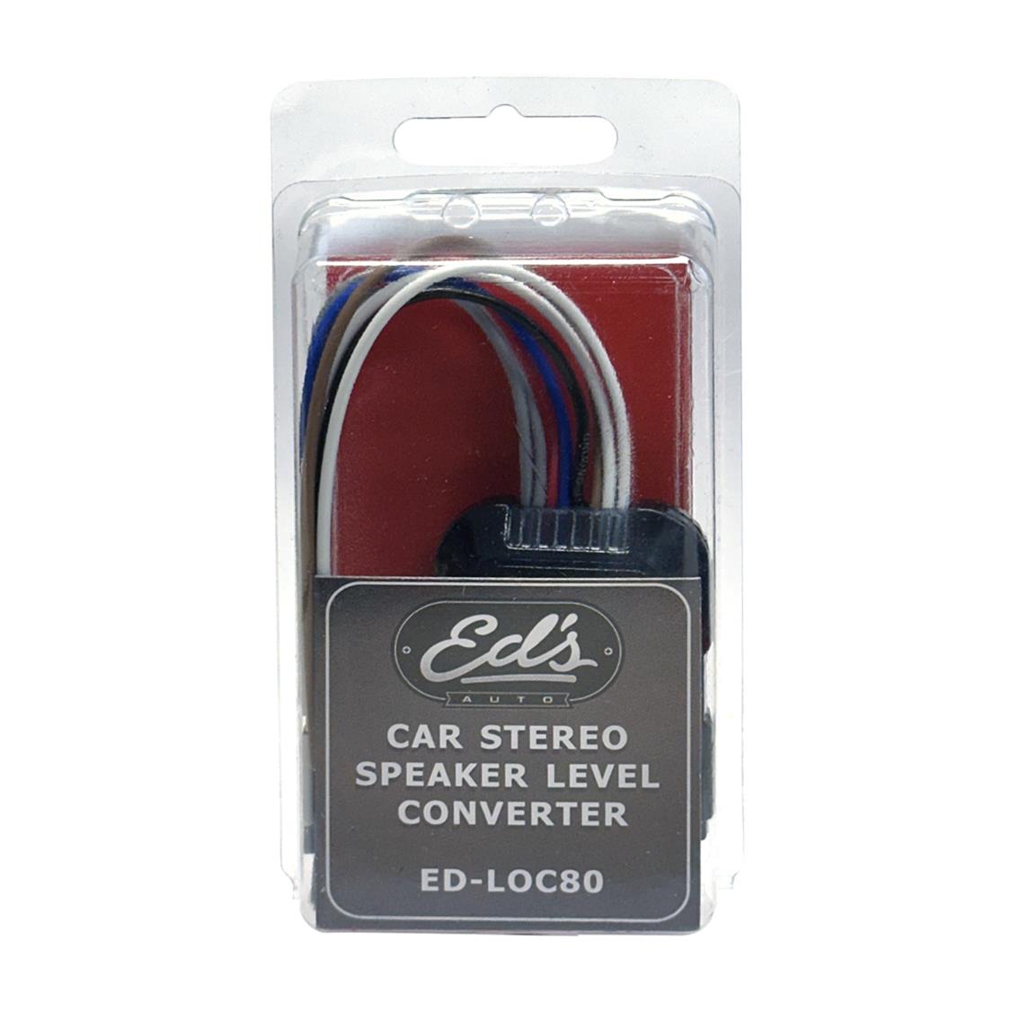 EDS 2 CH PASSIVE LINE OUTPUT CONVERTER MINI 80W SPEAKER TO RCA WITH AMP TURN ON