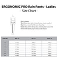 ERGO PRO Size Chart - Womens Pants