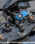 QLM-FSM-2 Quad Lock Fork Stem Mount + Vibration Dampener (sold separately)