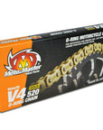CHAIN 520 - 120 LINK MOTO MASTER GOLD O-RING V4 CHAIN FOR MANY DIRTBIKE MAKES
