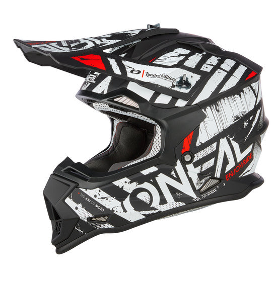 O&#39;Neal 2SRS GLITCH V.23 Helmet - Black/White