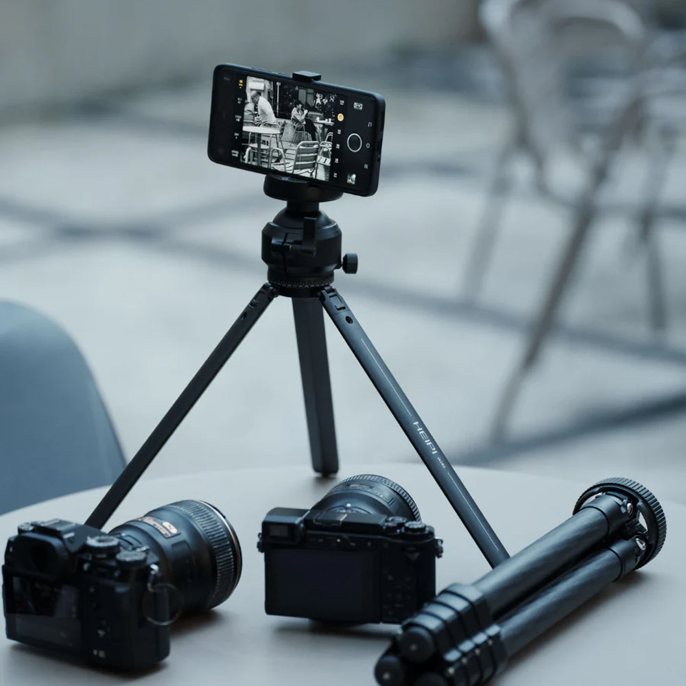 HEIPI VISION 3-IN-1 CARBON FIBER TRAVEL TRIPOD TWIST QUICK RELEASE