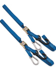 38mm Tie down blue with carabiner end  - TIE1CL