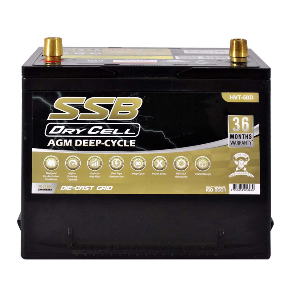 AGM BATTERY DEEP CYCLE DUAL PURPOSE 12V 60AH 600CCA BY SSB ULTRA HIGH PERFORMANCE