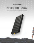 NITECORE 10,000MAH POWER BANK GEN3 ULTRA LIGHTWEIGHT CARBON FIBER ENERGY BRICK