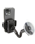 PHONE CRADLE WINDOW MOUNT GOOSE NECK WITH ADJUSTABLE CLAMP (39-80MM)
