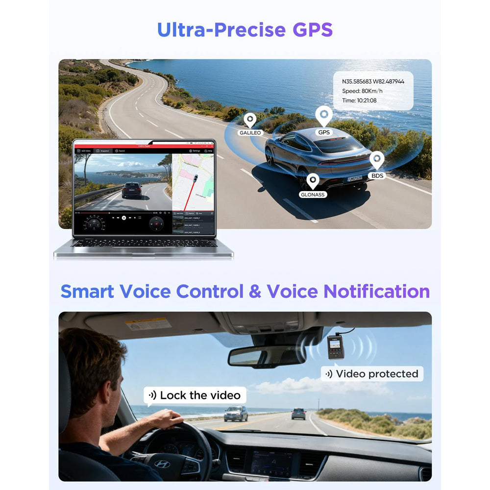 VIOFO DASHCAM 4K A119M PRO FRONT DVR WITH GPS &amp; WIFI6