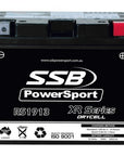 MOTORCYCLE AND POWERSPORTS BATTERY (Y51913) AGM 12V 19AH 320CCA BY SSB HIGH PERFORMANCE
