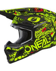 O'Neal Youth 3SRS ATTACK Helmet - Black/Neon Yellow