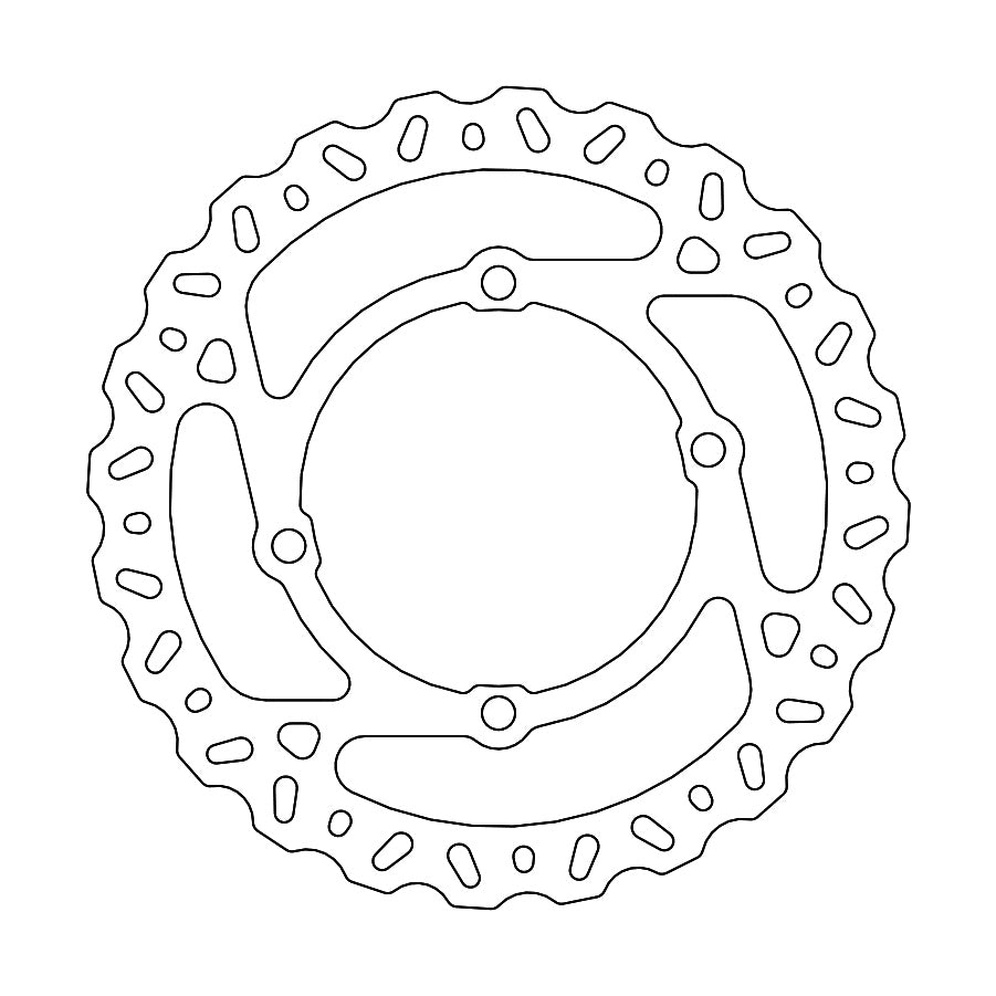 BRAKE DISC REAR &amp; FRONT MOTO MASTER FLAME GAS GAS HUSQVARNA KTM 160MM