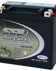 MOTORCYCLE AND POWERSPORTS BATTERY AGM 12V 12AH 300CCA BY SSB ULTRA HIGH PERFORMANCE  DRY CELL