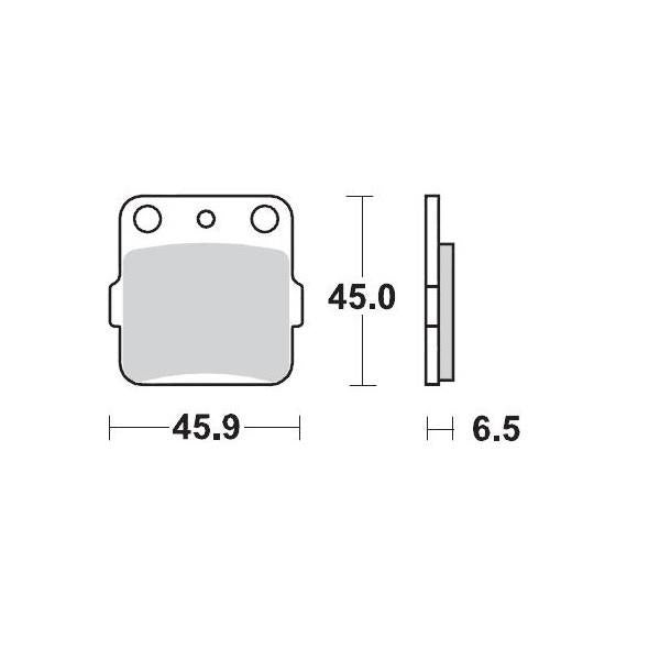 BRAKE PADS FRONT MOTO MASTER SINTERED HONDA REAR FOR SUZUKI YAMAHA KTM FREERIDE