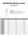 ERGO PRO Size Chart - Mens Jackets