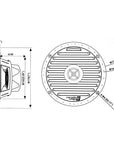 CERWIN VEGA RPM XED 6.5" 2-WAY COAXIAL MARINE SPEAKERS 250W RMS (PAIR)
