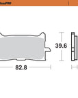 BRAKE PADS MOTO MASTER FRONT ROAD PRO SINTERED HONDA CB125R CB300R CB650R CBR650R CRF1000L CRF1100L