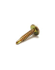 SCREW BUTTON HEAD SELF DRILLING GOLD 8G 12MM (100 PACK)