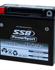 MOTORCYCLE AND POWERSPORTS BATTERY (YB7B-B) AGM 12V 7AH 175CCA BY SSB HIGH PERFORMANCE