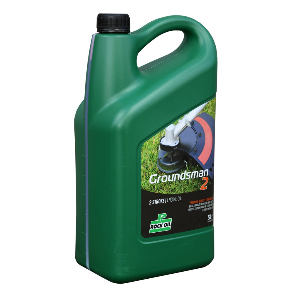 ROCK OIL GROUNDSMAN 2 STROKE SEMI SYNTHETIC 5L LAWN MOWER &amp; STATIONARY ENGINES
